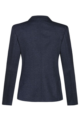 Greiff Casual 1460 Jersey-Damen Kurzblazer, Regular Fit, glencheck