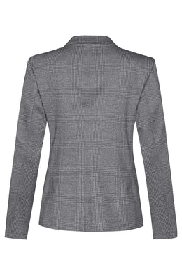Greiff Casual 1460 Jersey-Damen Kurzblazer, Regular Fit, glencheck