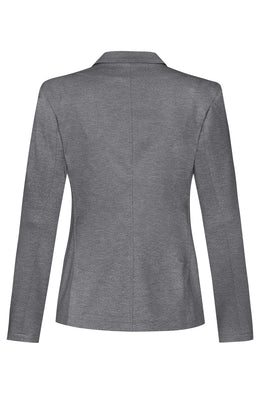 Greiff Casual 1460 Jersey-Damen Kurzblazer, Regular Fit, meliert