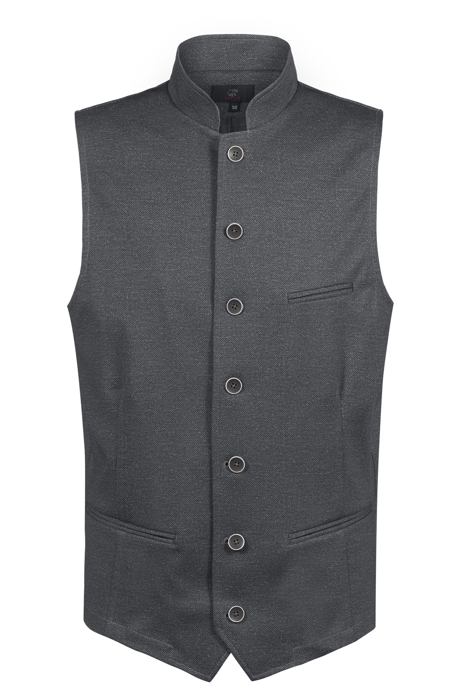 Greiff Landhaus 16000 Herren-Jerseyweste, Regular Fit, grau