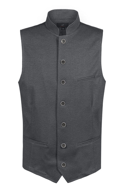 Greiff Landhaus 16000 Herren-Jerseyweste, Regular Fit, grau