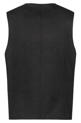 Greiff Casual 1631 Herren Jerseyweste glencheck Regular Fit