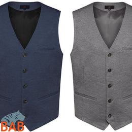 Greiff Casual 1631 Herren Jerseyweste meliert Regular Fit