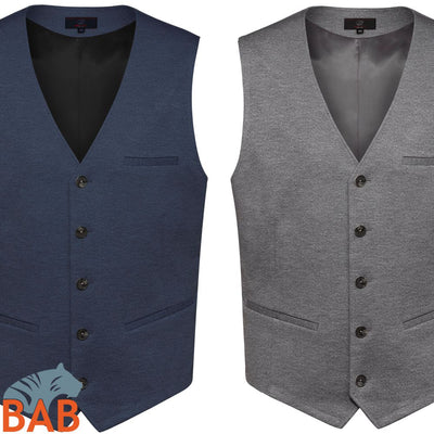 Greiff Casual 1631 Herren Jerseyweste Regular Fit