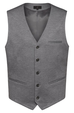 Greiff Casual 1631 Herren Jerseyweste meliert Regular Fit
