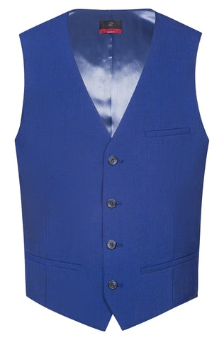 Greiff Premium 1634 Herren Weste Regular Fit, italian blue