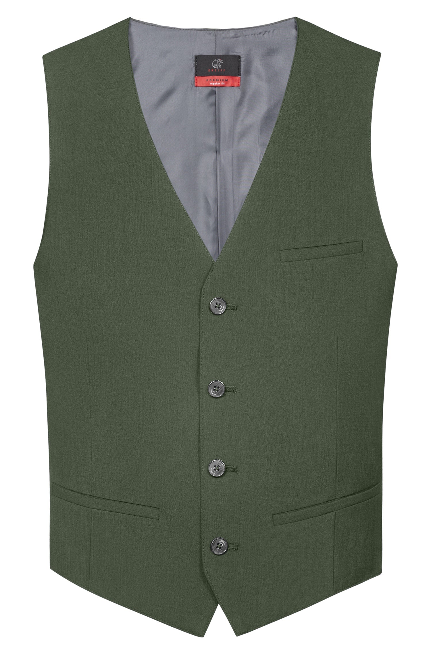 Greiff Premium 1634 Herren Weste Regular Fit, oliv