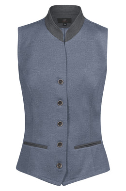 Greiff Landhaus 17000 Damen-Jerseyweste, blau,Regular Fit