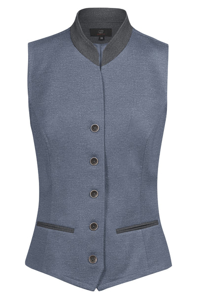 Greiff Landhaus 17000 Damen-Jerseyweste, blau,bRegular Fit