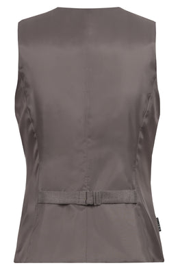 Greiff Service 1715 Damen Weste fischgrät taupe Regular Fit