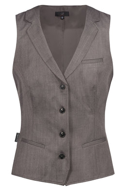 Greiff Service 1715 Damen Weste Regular Fit, fischgrät