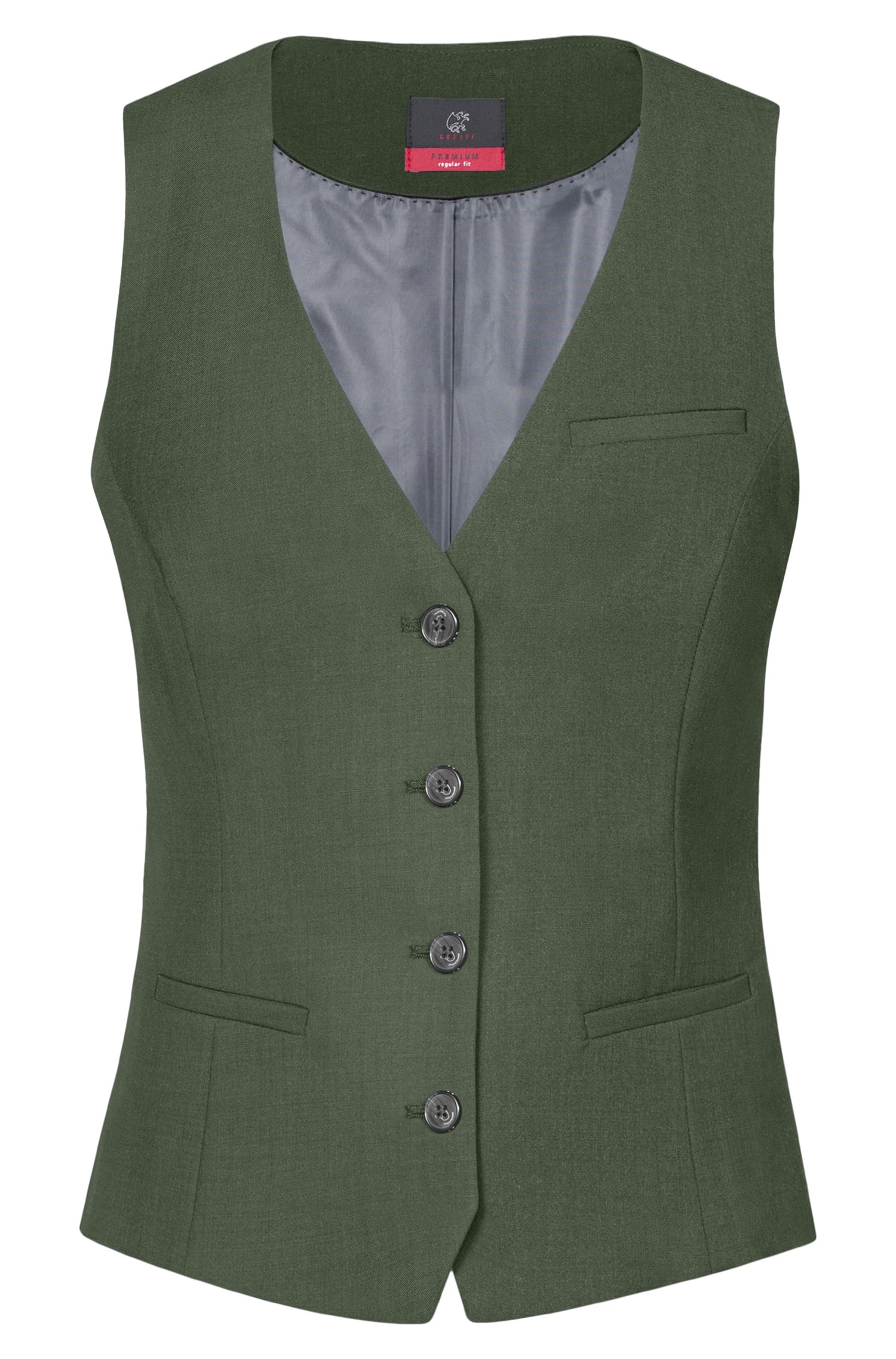 Greiff Premium 1721 Damen Weste, Regular Fit , oliv