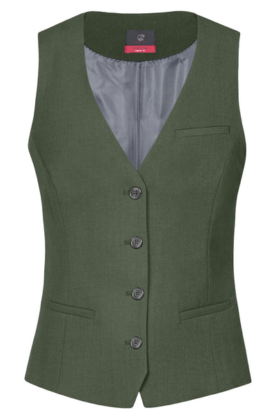 Greiff Premium 1721 Damen Weste, Regular Fit , oliv