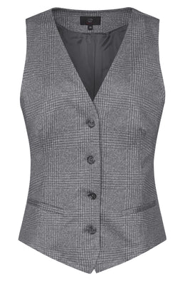 Greiff Casual 1722 Damen-Jerseyweste  glencheck Regular Fit