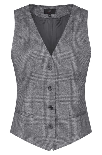 Greiff Casual 1722 Damen-Jerseyweste  glencheck Regular Fit