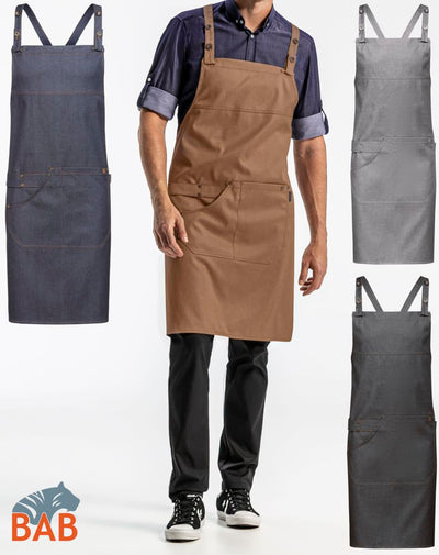 Greiff 4040 Latzschürze denim Stretch
