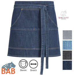Greiff 4141 Vorbinder kurz denim Stretch