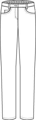 Greiff Care 5319 Damenhose, Regular Fit, Baumwolle, lichtgrau