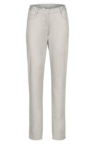 Greiff Care 5319 Damenhose, Regular Fit, Baumwolle, lichtgrau