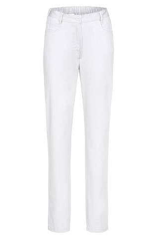 Greiff Care 5319 Damenhose, Regular Fit, Bauwolle, weiß