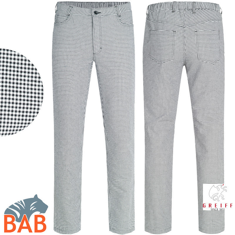 Greiff Cuisine 5321 Kochhose pepita, Regular Fit Mischgewebe