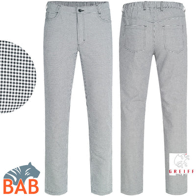 Greiff Cuisine 5321 Kochhose pepita, Regular Fit Mischgewebe