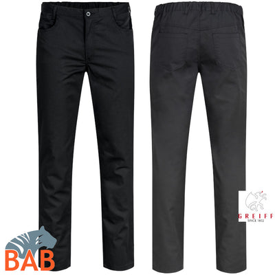 Greiff Cuisine 5321 Herrenhose schwarz, Regular Fit
