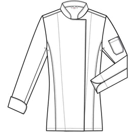 Greiff Cuisine 5405 Damen-Kochjacke, Regular Fit weiß