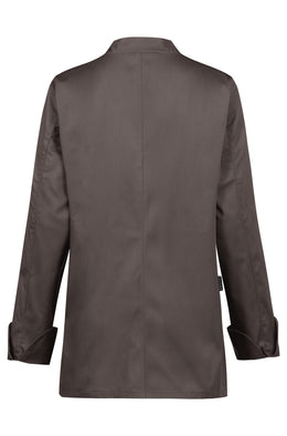 Greiff Cuisine 5405 Damen-Kochjacke, Regular Fit schwarz, taupe