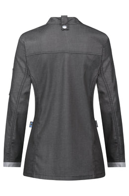 Greiff  Denimstyle 5415 Damen- Kochjacke Regular Fit im Bikerstyle