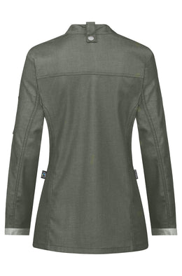 Greiff  Denimstyle 5415 Damen- Kochjacke Regular Fit im Bikerstyle