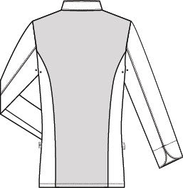 Greiff Cuisine 5422 Premium Kochjacke Damen Regular Fit, schwarz, taupe