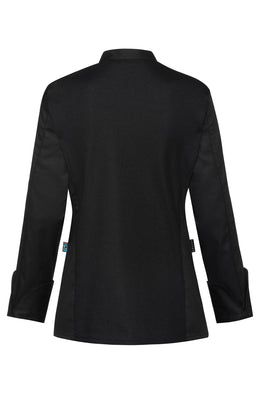 Greiff Cuisine 5422 Premium Kochjacke Damen Regular Fit, schwarz, taupe