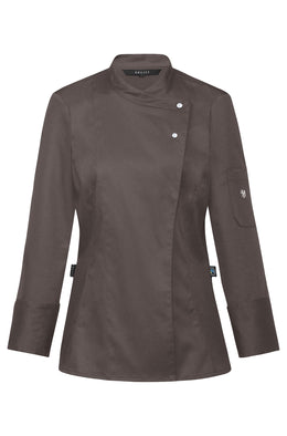 Greiff Cuisine 5422 Premium Kochjacke Damen Regular Fit, schwarz, taupe