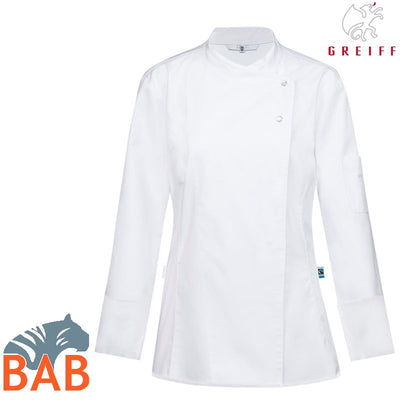 Greiff Cuisine 5422 Premium Damenkochjacke, Regular Fit ,weiß