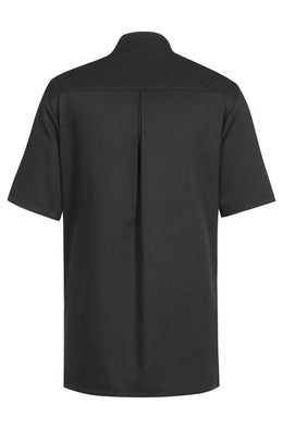 Greiff 55074 Kochshirt halbarm, weiß, schwarz
