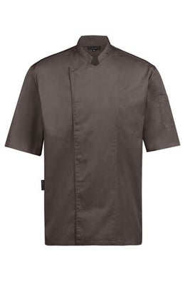 Greiff Cuisine 5562 Kochjacke halbarm, schwarz, grau, taupe, weiß