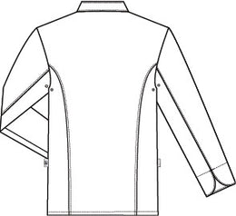 Greiff Cuisine 5566 Stretch Kochjacke Regular Fit, schwarz