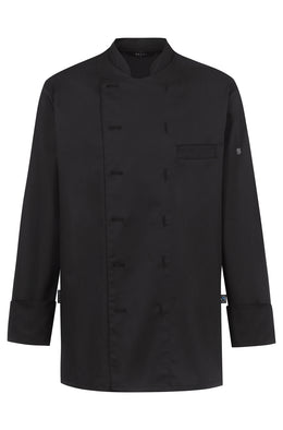 Greiff Cuisine 5566 Stretch Kochjacke Regular Fit, schwarz