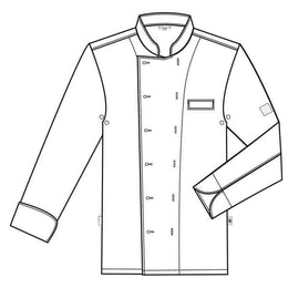 Greiff Cuisine 5566 Kochjacken Mischgewebe schwarz, Regular Fit