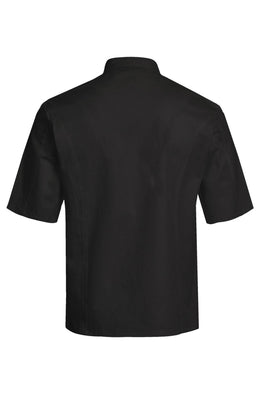 Greiff 5567 Cuisine Kochjacke halbarm schwarz, Regular Fit