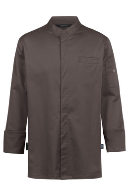 Greiff Cuisine Premium 5569 Stretch-Kochjacke  Regular Fit, schwarz, taupe