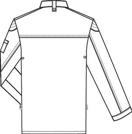 Greiff Cuisine 5572 Kochjacke im Bikerstyle  Regular Fit, schwarz