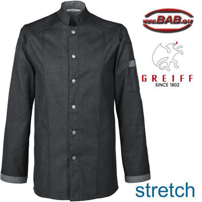 Greiff Denimstyle 55721 Kochjacke Regular Fit im Bikerstyle