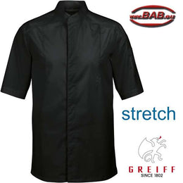 Greiff Cuisine 5573 Kochjacke halbarm, Regular Fit, schwarz