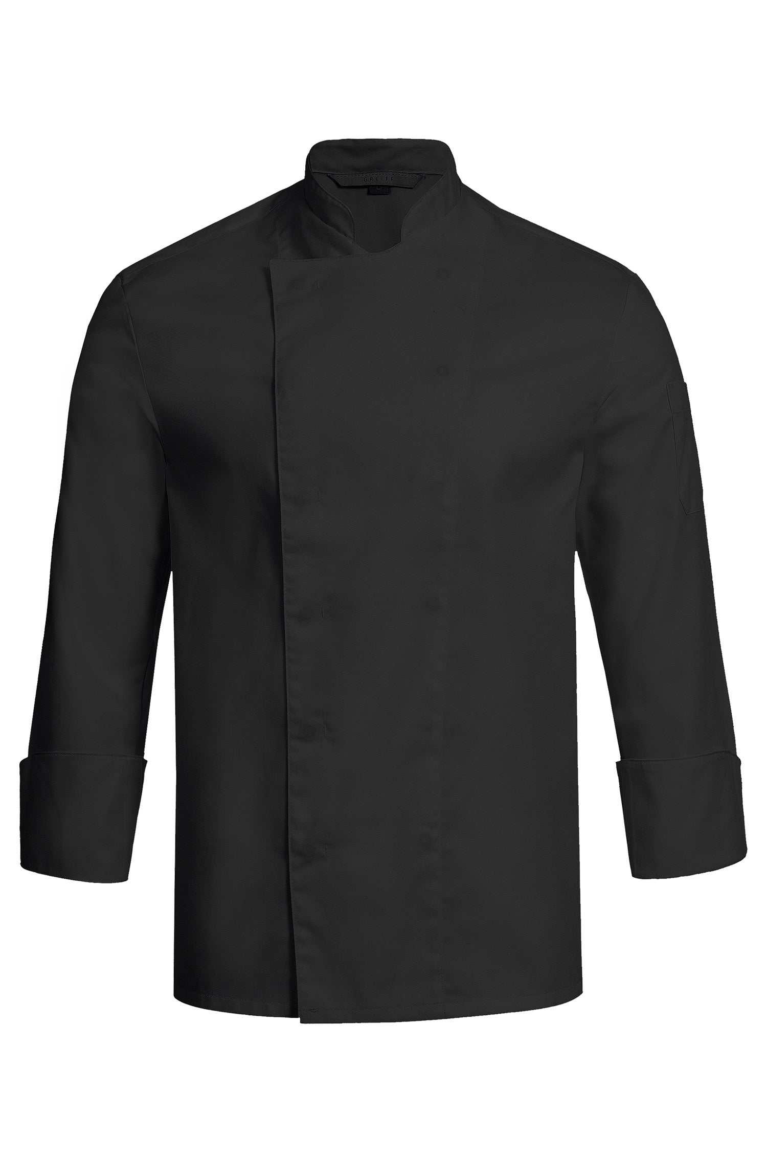 Greiff Cuisine 5580 Kochjacke, schwarz, lichtgrau, taupe, weiß