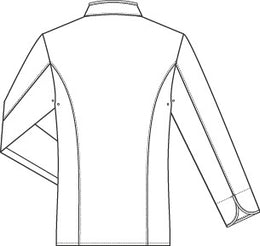 Greiff Cuisine 5581 Kochjacke weiss mit schwarzer Paspel