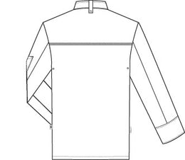 Greiff 5589 Premium Kochhemd, weiß, schwarz