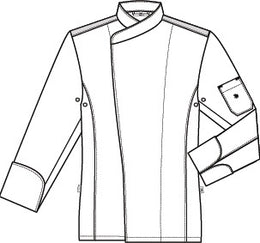 Greiff Cuisine 5598 Premium Herren-Kochjacke, Regular Fit ,weiß