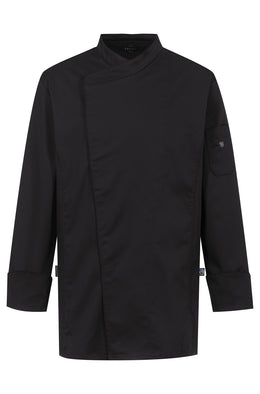 Greiff Cuisine 5598 Premium Herren-Kochjacke, Regular Fit , schwarz, taupe